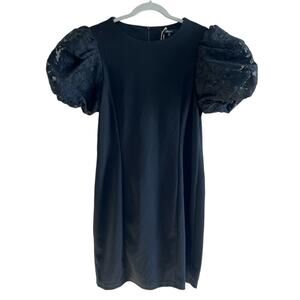 Kate C. Black Blousen Sleeve Dress NWT